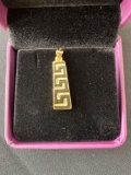 Vivir World Greek Ethos Collection Gold Pendant