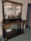 R1- Black Mirrored Entryway Table