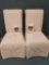 R1- Pair of Dining Room Chairs with Chair Covers