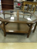 R4- Glass Top Octagon Coffee Table