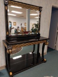 R1- Black Mirrored Entryway Table
