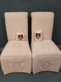 R1- Pair of Dining Room Chairs with Chair Covers