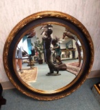 R1- Round Wood Framed Mirror