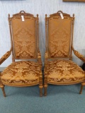 R1- Pair of Louis XVI Antique Arm Chairs