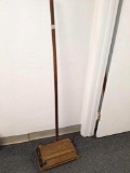 R3- Antique Bissel Wood Broom Vac Sweeper