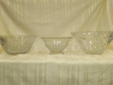 R3- Lot of (3) Crystal Bowls