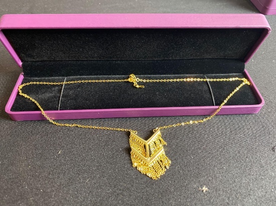 Vivir World Aztec Collection Gold Necklace
