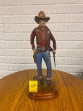 Hand Carved Wooden Cowboy