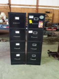 GRB- (2) 4 Draw Metal File Cabinets