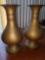 P- Pair of Brass Vases