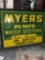 S- Metal One-Sided MYERS Sign