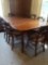 DR- Large Wood Table with 6 chairs