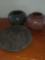 LR- Set of (3) Hand carved Bowls and Plate
