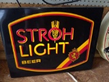 G- Lighted Strohs Beer Sign