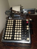 LR- Chrome Burroughs Adding Machine