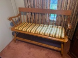 UPB1- Wood Bench with Cushion