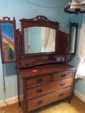 UPB3- Mirrored Dresser with Drawers