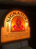 Base- Signature Stroh's Lighted Sign