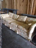 S- Long Floral Skirted Couch