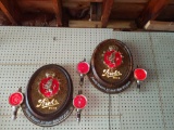 G- Pair of Lighted Strohs Beer Signs