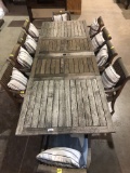 S- Smith and Hawkins Outdoor Dining Table with 8 Chairs