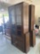 G1-Pennsylvania House Bookshelves Pair of Wood and Glass Door Cabinets
