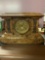 B- Faux Marble Mantle Clock