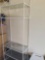 G1- Metal Shelving Unit with 5 Glass Shelves