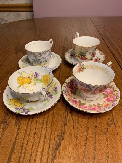 FR- (4) China Tea Cups