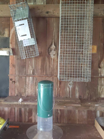 G2- (2) Live Animal Traps with Birdfeeder