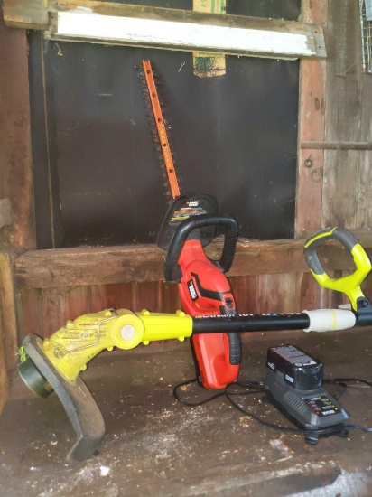 G2- Ryobi Cordless Weed Whip with Electric Trimmer