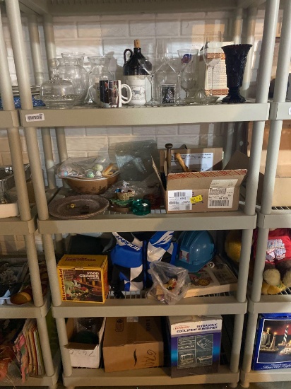 B- Shelf Lot with Glass