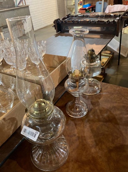 B- (3) Oil Lamps