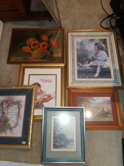 UB2-Lot of Framed Artwork.