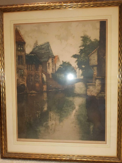 UB2-William Seer Canal Through Burgess Etching