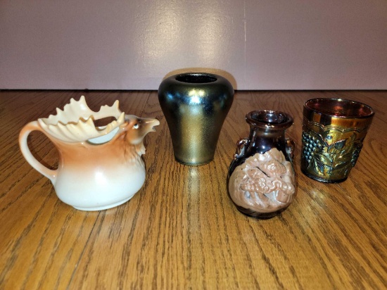 FR- (4) Glass Decor Pieces