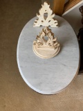 FR- Marble Top End Table and Bookends