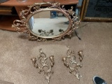 LR- Mirror with (2) Candle Sconces