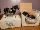 FR- Pair of Melbaware Horses in Leather Tack