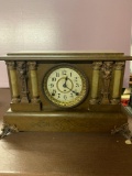 B- Seth Thomas Tan Colored Mantle Clock