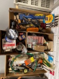 B-(4) Boxes of Miscellaneous Tools and Nuts and Bokts