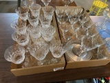 B- Set of Crystal Cups and Plates