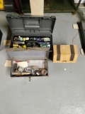 B- Two Toolboxes and Storage Bin