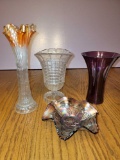 FR- (4) Glass Decor Pieces