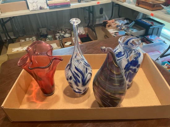 B1- Blow Art Glass Lot