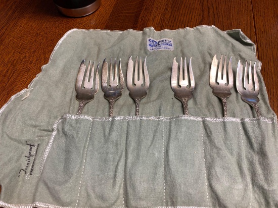 (6) Sterling Silver Salad Forks