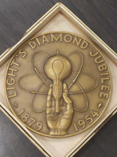 MS- Bronze Lights Diamond Jubilee 1954 Medal