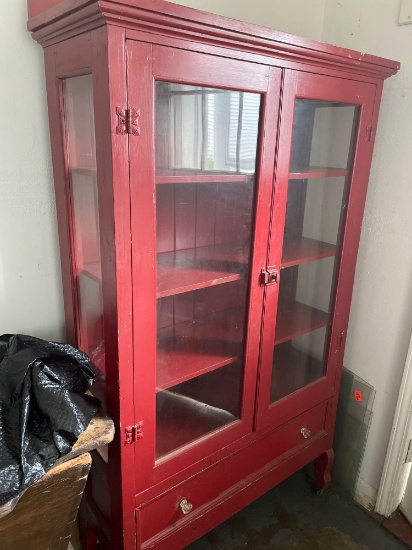 BP- Red Wooden Cabinet