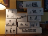 L-(10) Dickens' Village Series Collectibles
