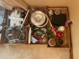 DR- Lot of (3) Boxes Of Home Goods